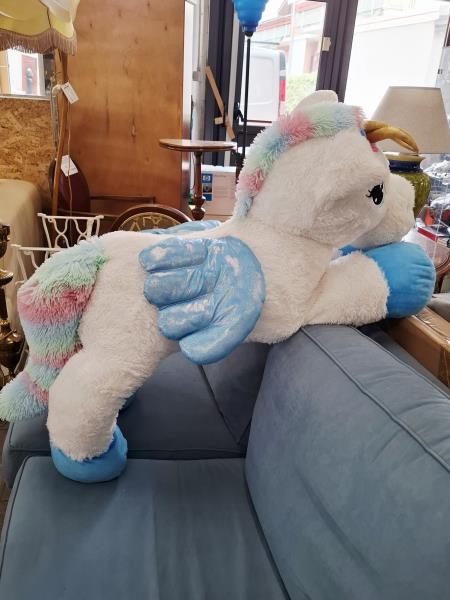 UNICORNO GIGANTE PELUCHE