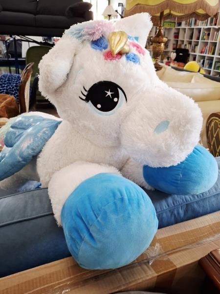 UNICORNO GIGANTE PELUCHE
