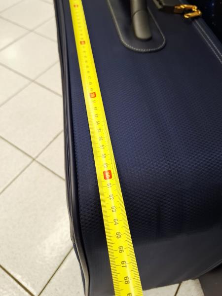 VALIGIA SAMSONITE BLU CON ROTELLE