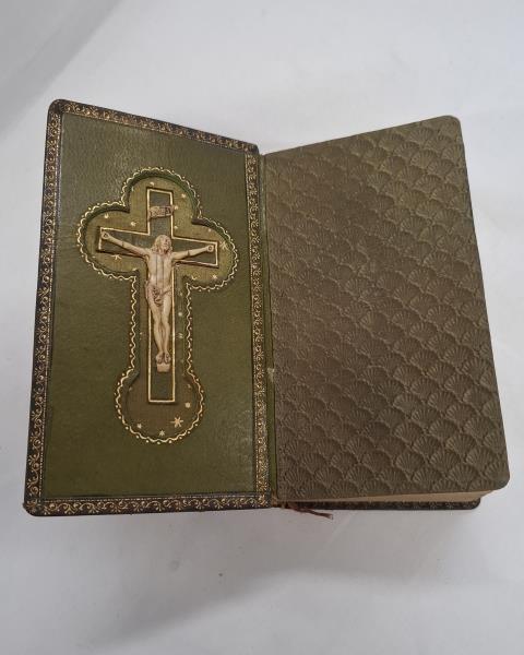 MANUALE DI FILOTEA D EPOCA CON CROCIFISSO