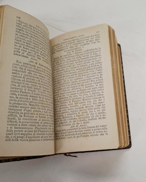 MANUALE DI FILOTEA D'EPOCA CON CROCIFISSO