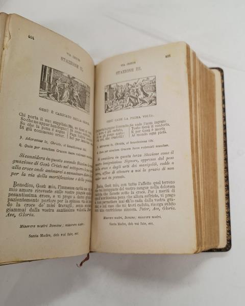 MANUALE DI FILOTEA D'EPOCA CON CROCIFISSO