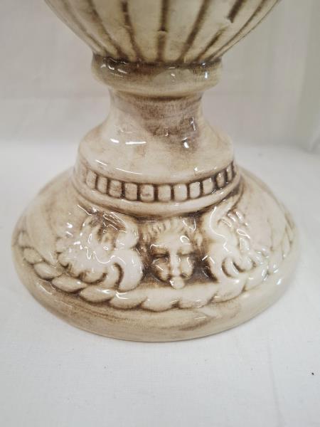 VASO COPPA CERAMICA CAPODIMONTE