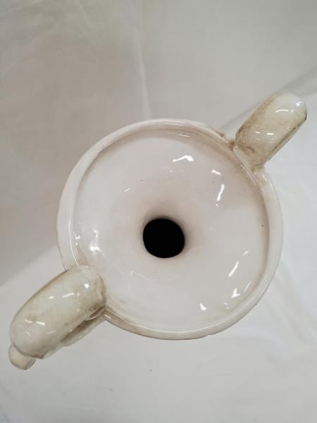 VASO COPPA CERAMICA CAPODIMONTE