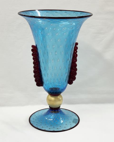 VASO MURANO AZZURRO NASON