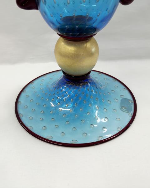 VASO MURANO AZZURRO NASON