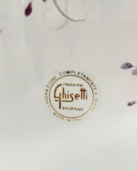 VASO MURANO GHISETTI FOGLIE LILLA