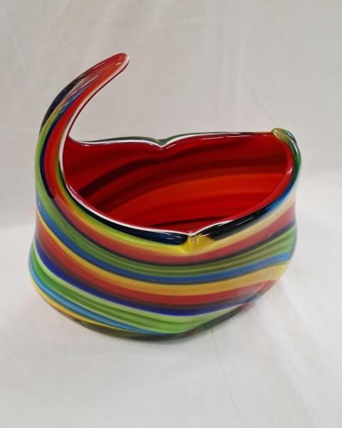 VASO VETRO COLORATO ARCOBALENO