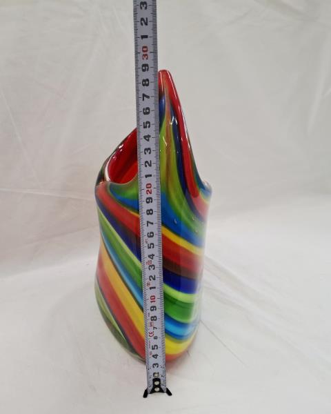 VASO VETRO COLORATO ARCOBALENO