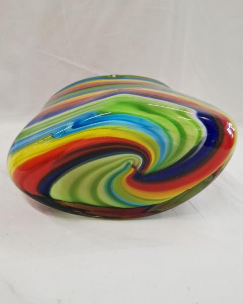 VASO VETRO COLORATO ARCOBALENO