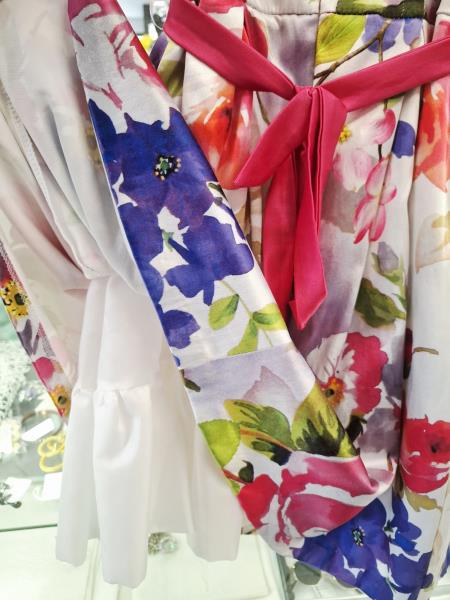 VESTITO RINASCIMENTO FIORI TG L