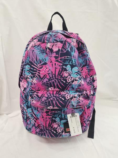 ZAINO SEVEN BLU FIORI ROSA