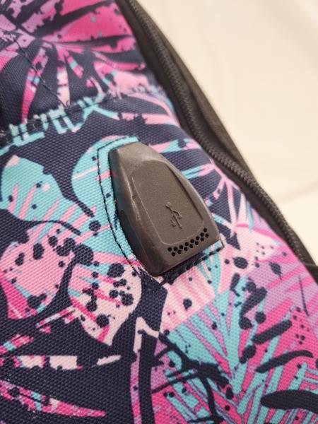 ZAINO SEVEN BLU FIORI ROSA