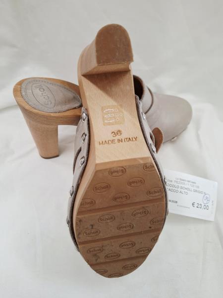 ZOCCOLO SCHOLL GRIGIO N 36 TACCO ALTO